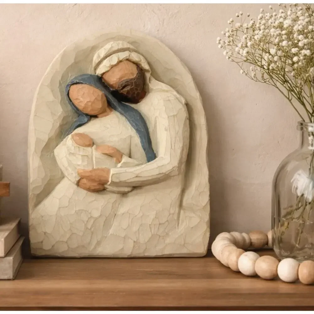 Willow Tree The Holy Family Plaque Susan Lordi 2002 Demdaco A Child Is Born 6" - Picture 2 of 7